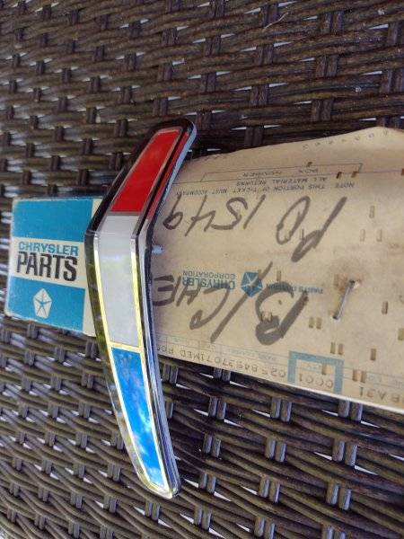 1965 Sport Fury Grill Emblem NOS 2.jpg