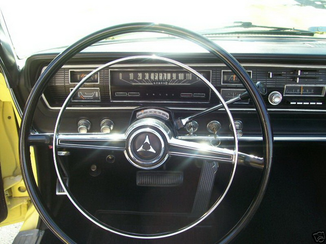 1966 Coronet convertible - dash and steering wheel.jpg