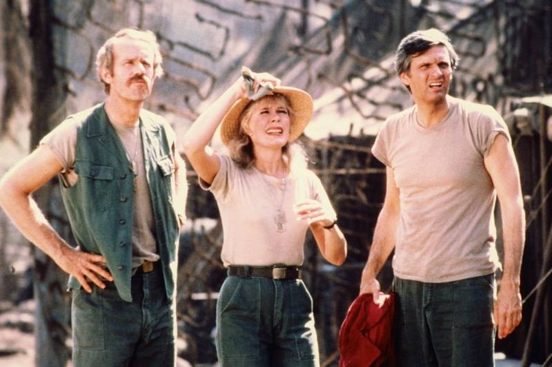 A publicity still issued for the US television series 'M*A*S*H'.