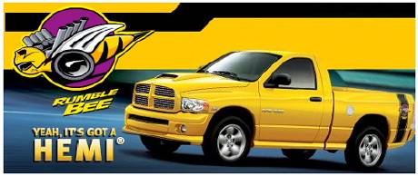 2004 Ram Rumble Bee yellow advert. #1 It's a Hemi.jpg