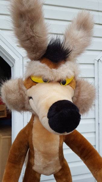 wile e coyote plush doll