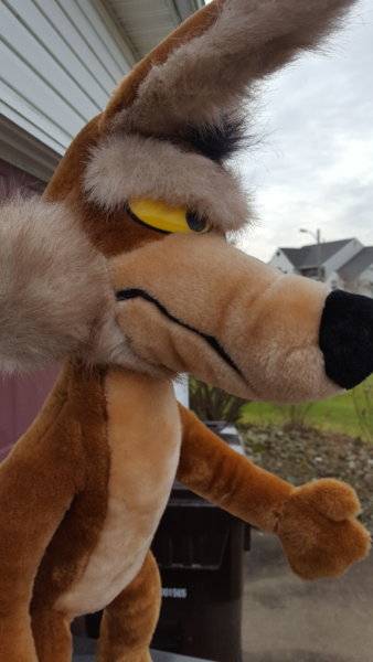 SOLD - Wile E. Coyote plush doll 28