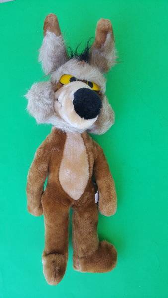 wile e coyote plush doll