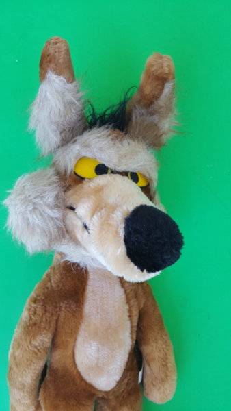 wile e coyote plush doll