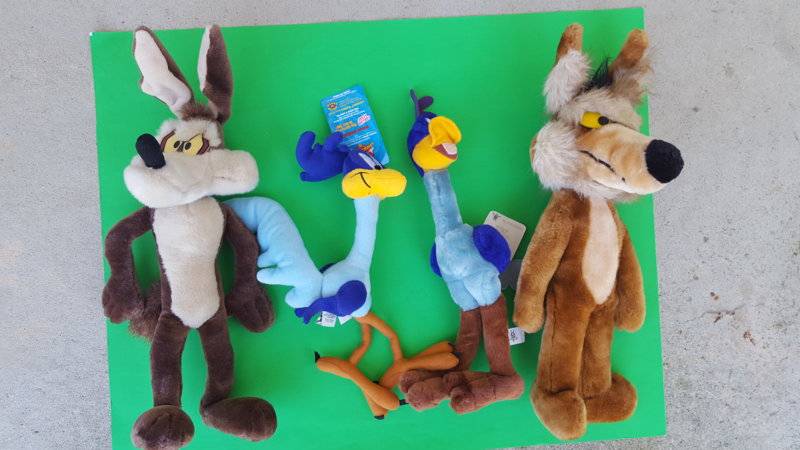SOLD - Road Runner & Wile E. Coyote stuffed toy dolls | For B Bodies Only  Classic Mopar Forum