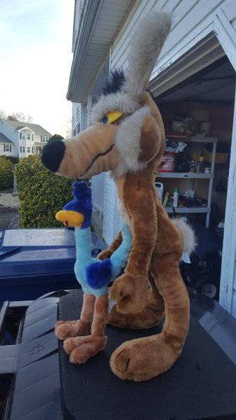 wile e coyote stuffed toy