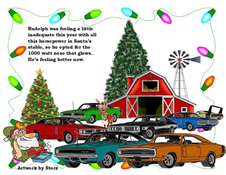 2023 1968 thru 1973 chargers with pooped santa & rudolph.jpg
