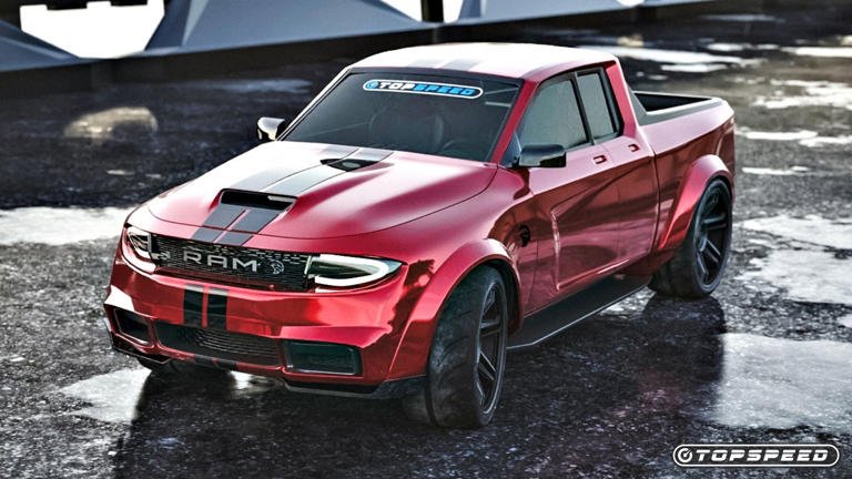 2025 RAM Dakota Hellcat rendering - red #1a.jpg