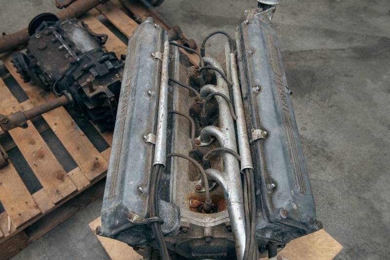 Old Ferrari engine parts