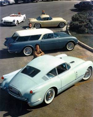 54 Corvair Corvette Concept Show Cars 4 concept line up.jpg