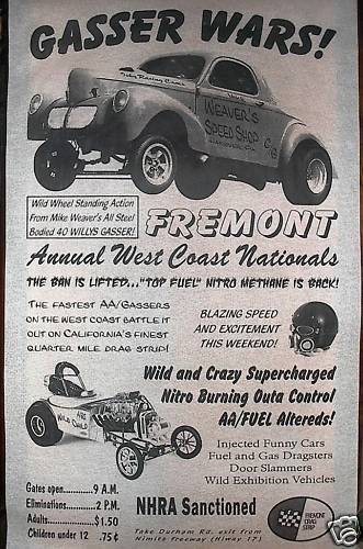 60's Dragstrip Fremont Raceway Advert. Gasser Wars.jpg