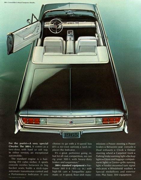 65 Chrysler 300L Convertible Advert. #1.jpg