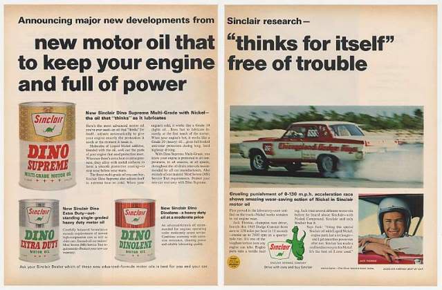 65 Coronet Sinclair Dino Oils advert. #1.jpg