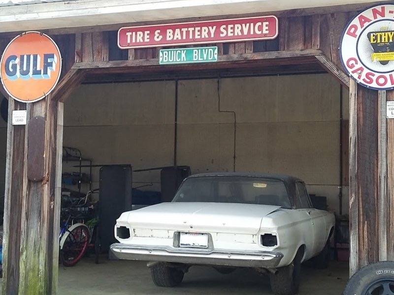 65 Plymouth in shop.jpg