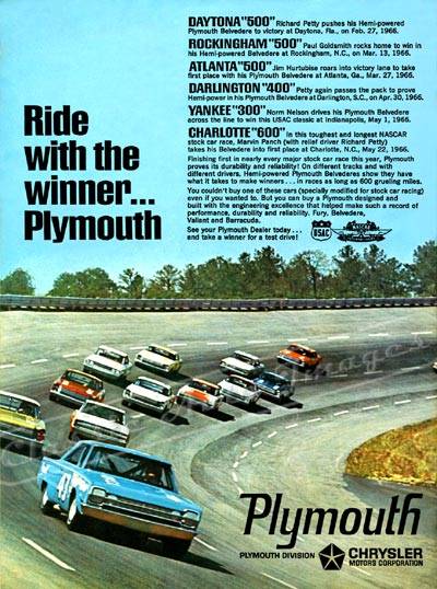 66 Belvedere Plymouth R. Petty advert. #4 winners.jpg