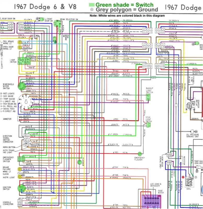 67 Coronet console wiring | For B Bodies Only Classic Mopar Forum