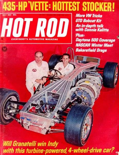 67 Indy Turbine Powered Andy Granatelli's Indy 500 STP 4wd Turbocar #7c Hot Rod Cover.jpg