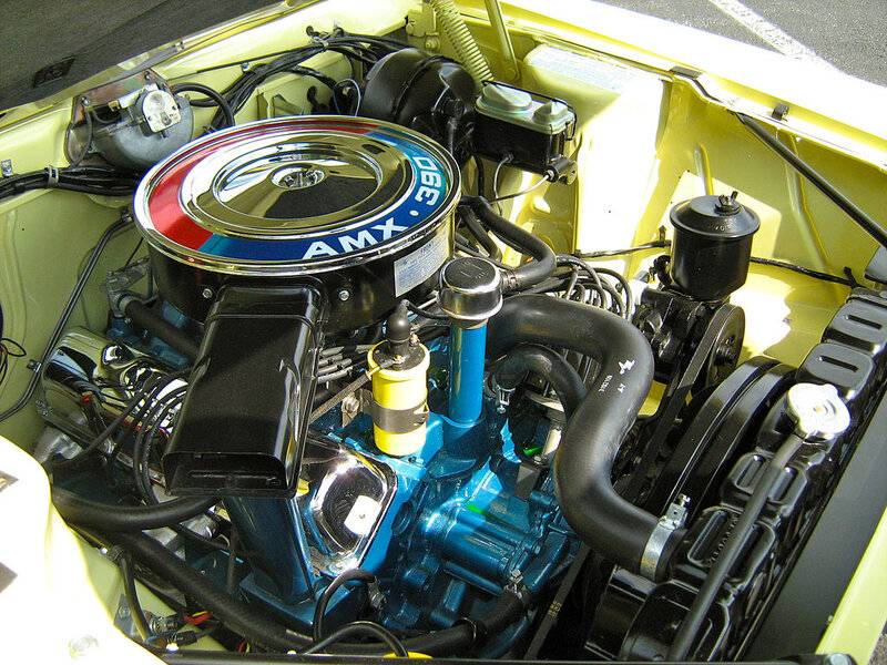 68 AMC AMX Frost White with the 'go package' 390cid Engine.jpg