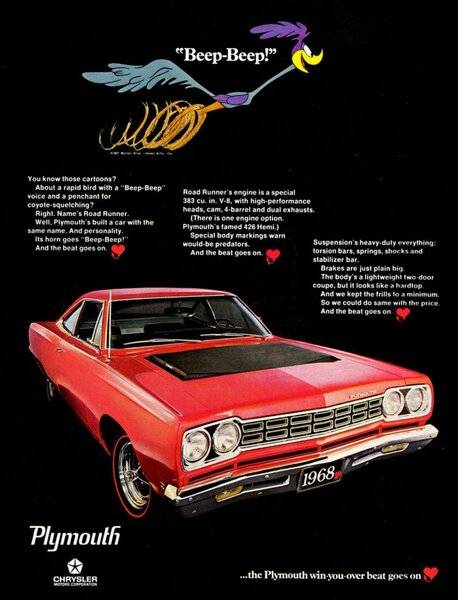 68 Roadrunner Advert. #2 wins you over.jpg