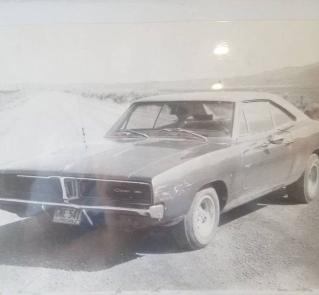 69 Charger 1983 in front of Dad's Ranch.jpg