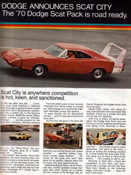 70 Daytona Charger Red - Scat City Dodge advert. #1.jpg