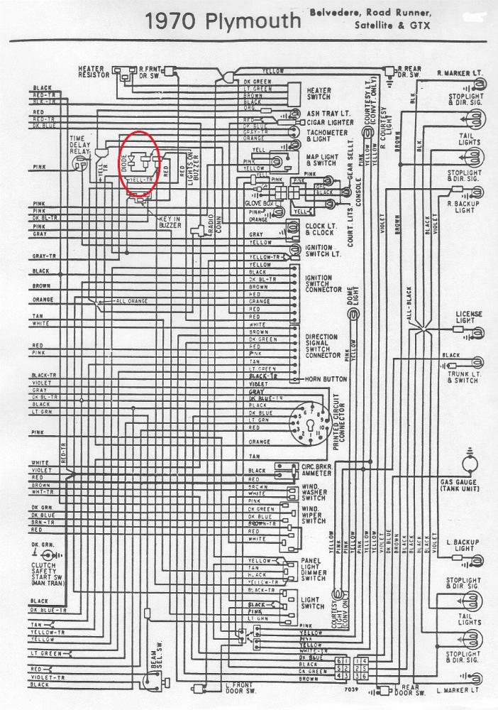 1970 buzzer diode | For B Bodies Only Classic Mopar Forum 1970 challenger dash wiring diagram 