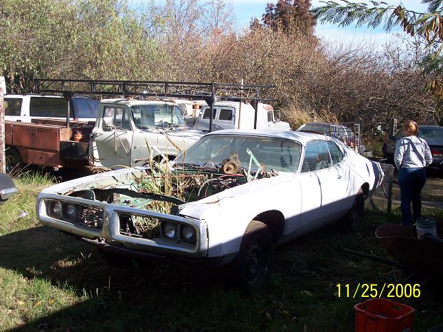 '74 Charger in weeds + Diane-email.JPG