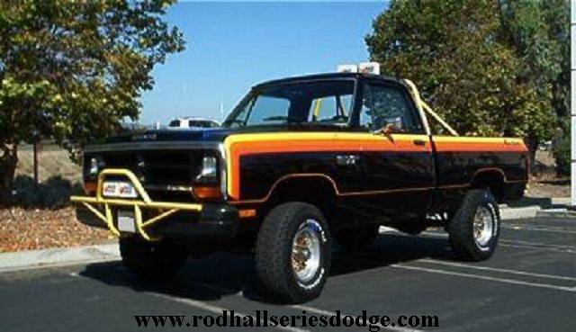 81 W-150 Dodge Rod Hall edition black with orange stripping.jpg