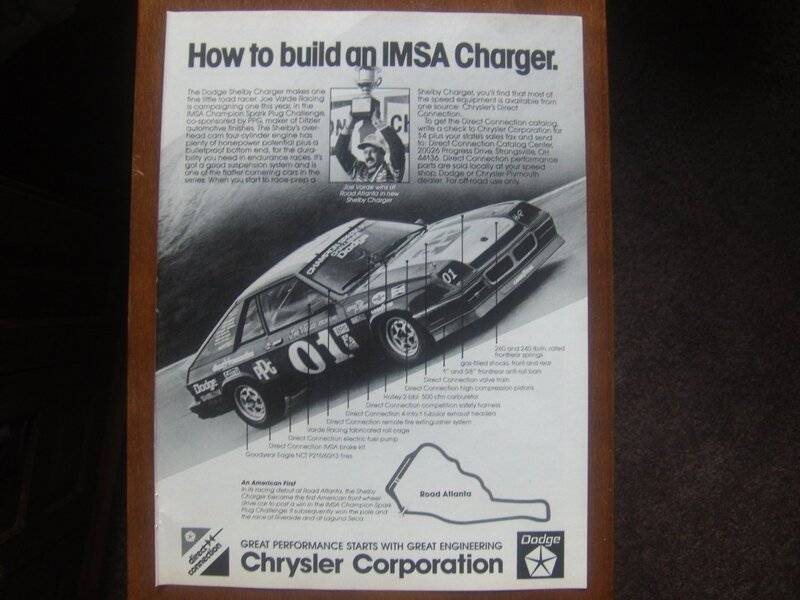 84 Charger GLHS Advert. #1 How to build a IMSA car Advert..jpg