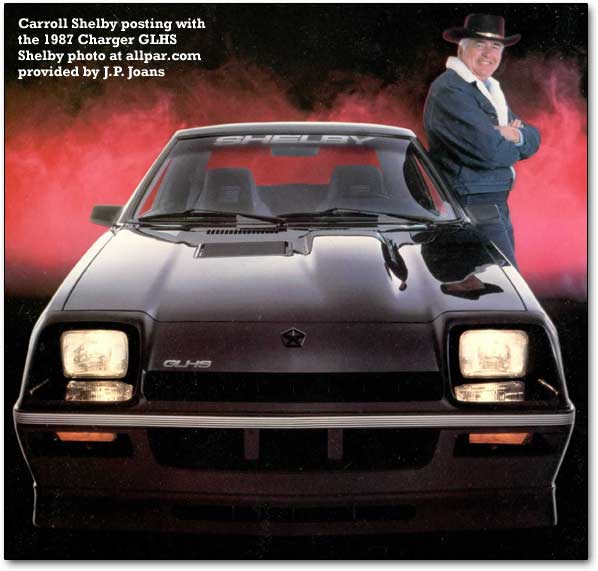 87 Charger Shelby GLH-S Advert. #2 Carroll Shelby.jpg