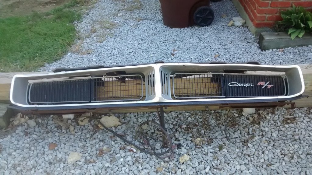 1969 dodge charger r t grille assembly
