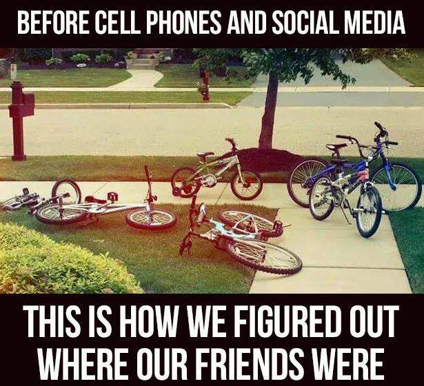 Albert Einstein Before Cell phones this is how we found our friends Bikes.jpg