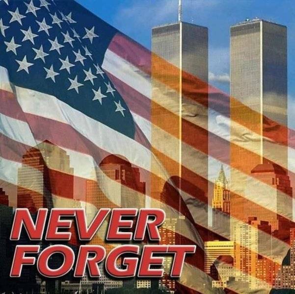 American Flag 9-11 Twin Towers World Trade Center's -Never Forget-.jpg