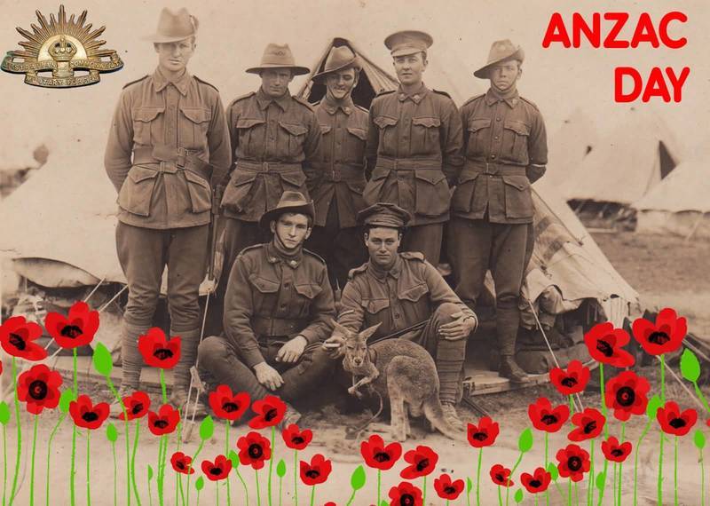 Anzac-Day-Army-Men-Posing-For-Photograph-Poppy-Flowers1.jpg