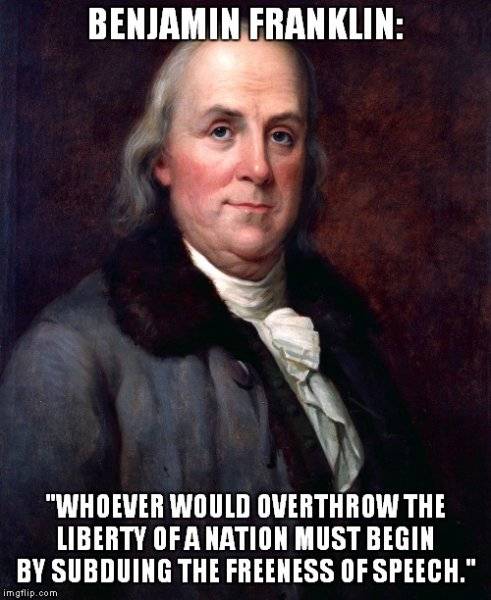 Benjiman Franklin on freedom of speech.jpg