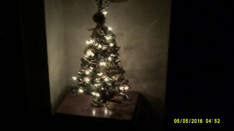 Budnicks Christmas Tree little fake one.JPG