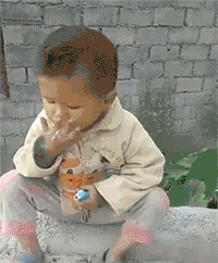 Chinese kid smoking.gif