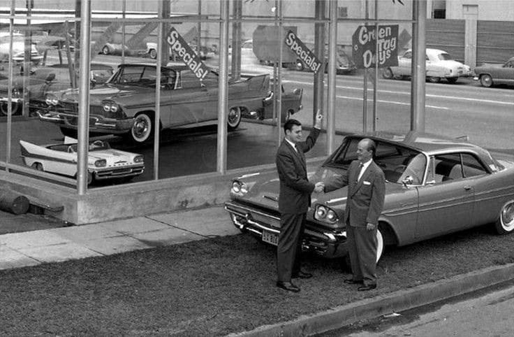 DeSoto & Plymouth Dealership in 1958.jpg