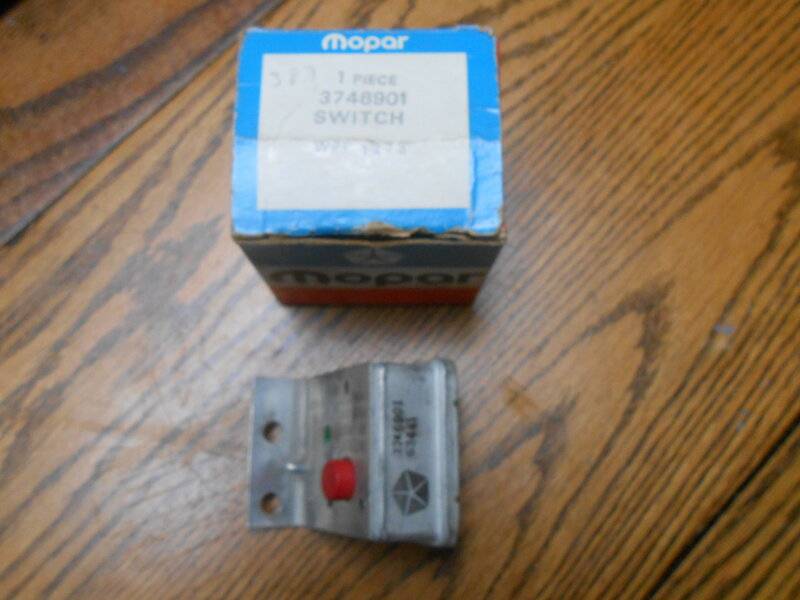 SOLD NOS 1974 Seatbelt Interlock By Pass Switch Dated 3233 For B