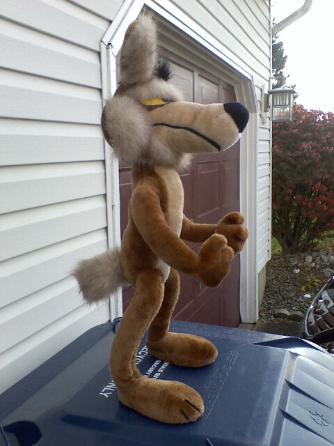 giant wile e coyote stuffed animal