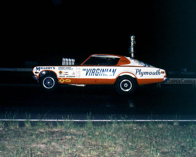 Early Plymouth Barracuda funny car - The Virginian.jpg
