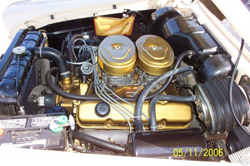 Engine 350ci Mopar Wedge 2x4bbl 1958 only year for the 350ci wedge.jpg