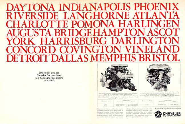 Engine 426ci Hemi 1964 Chrysler HEMI Advert. #1.jpg