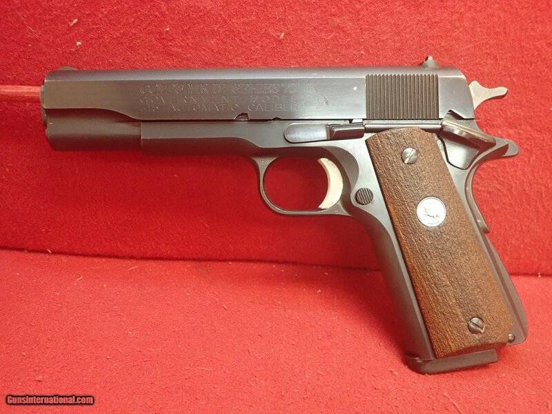 Gun Colt 1911 .45acp Govt. Model MKIV Series 70 5 inch barrel Blue 1971.jpg