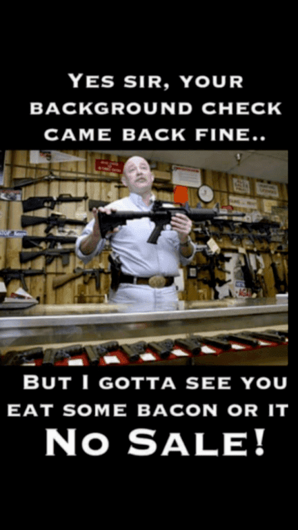 Gun Sale Sold But you have to Eat some bacon to complete the sale.png