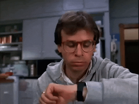 Guy looking at watch - honey I shrunk the kids.gif