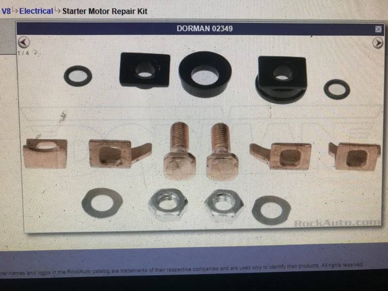 Chrysler mini starter rebuild kit For B Bodies Only Classic Mopar Forum