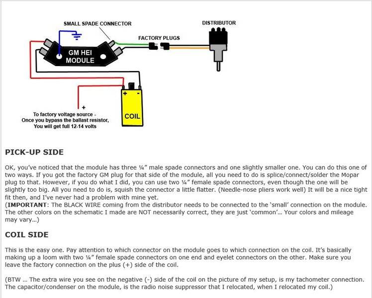 Simple wire diagram For B Bodies Only Classic Mopar Forum