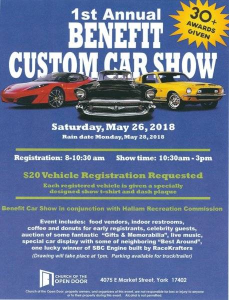 1st Annual Benefit Car Show York Pa 5 26 2018 For B Bodies