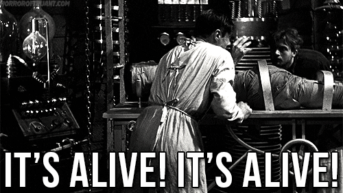 It's alive Frankinstien.gif